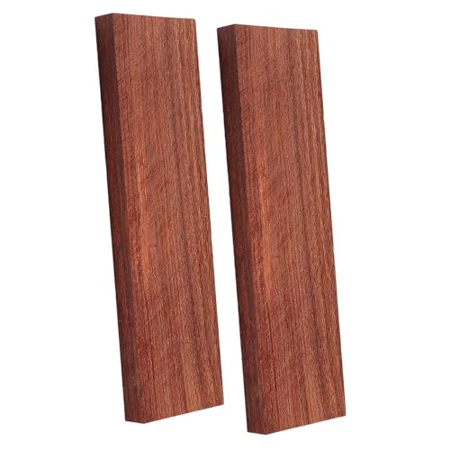 SM SunniMix Redwood Lumber Redwood Blank Smooth Surface,Wood Lumber Handle Plate,Knobs Nut Saddles Musical Instrument DIY Material Lumber, 2 pc