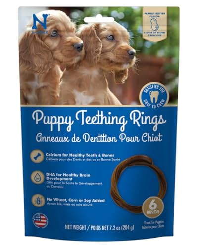 N-Bone Puppy Teething Rings Peanut Butter Flavor Dog Treat, 6 Count Bag, 7.2-oz N-Bone Puppy Teething Rings Peanut Butter Flavor Dog Treat, 6 Count Bag, 7.2-oz