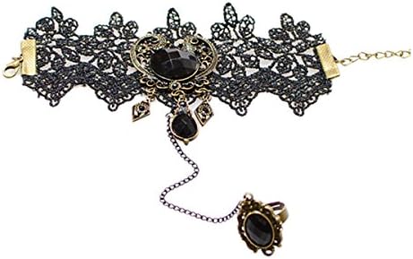 Chooz Designer Studio Black Rhinestone Bracelet for Girls