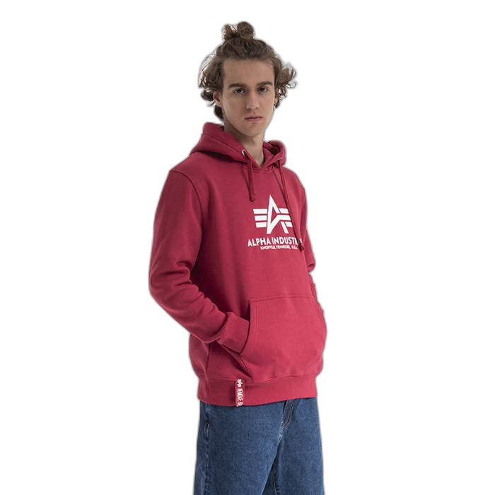 Alpha Industries Basic Hoody Kapuzensweat für Herren Empire Yellow – Ansicht 6