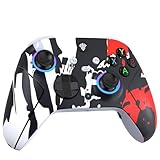 SZDILONG 2.4GHz Wireless Controller for Xbox Controller, Xbox One Series X|S Consoles, PC Windows, Steam, with 7 Colors RGB Light/1000mAh Battery/Programmable/Turbo, Dual Vibration/3.5mm Audio Jack (Flame White)