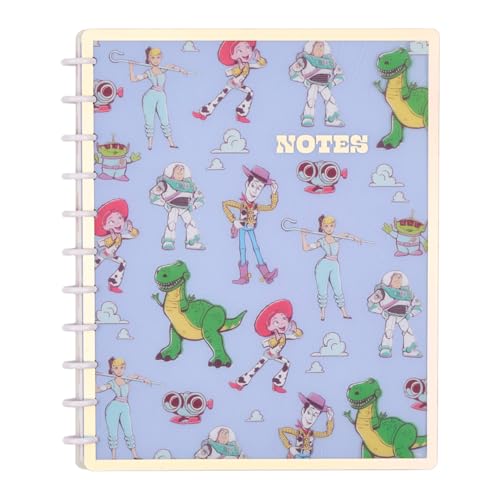Happy Planner Disney Toy Story Notebook for Office or School Disc-Bound Notebook Big Size 8.5 x 11 60 Dot-Lined Pages Woody and Friends