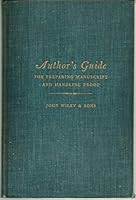 Author's Guide for Preparing Manuscript and Handling Proof B000KH0LCU Book Cover