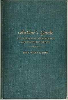 Hardcover Author's Guide for Preparing Manuscript and Handling Proof Book