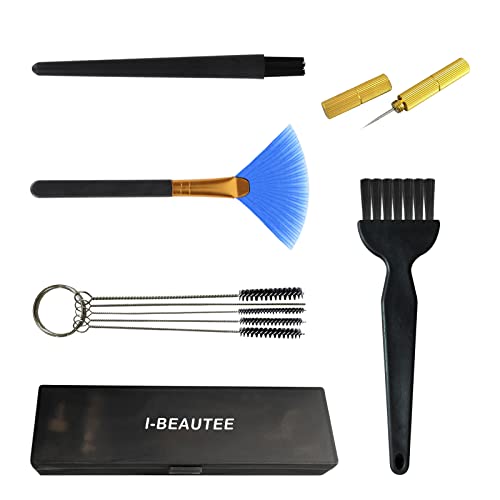 I-BEAUTEE Airbrush Cleaning Kit, 5 PCS Airbrush Clean Brushes, Soft and Medium-Hard Cleaning Brushes, Airbrush Gun Clean Set, Airbrush Gun Cleaning Tool for Airbrush Spray Gun, Model Cleaning