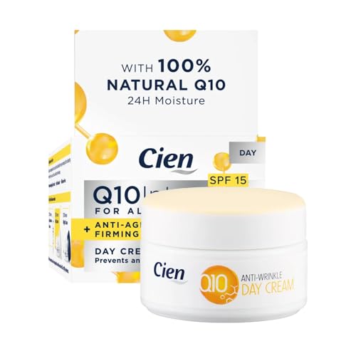 Set of 2 x 50 ml Cien Anti-Wrinkle DAY + NIGHT CREAM - with q10, Hyaluronic Acid & Vitamin E by Cien