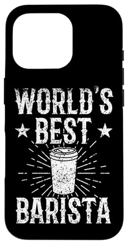 World's Best バリスタコーヒーメーカー バリスタ エスプレッソコーヒー スマホケース iPhone 16 Pro 用