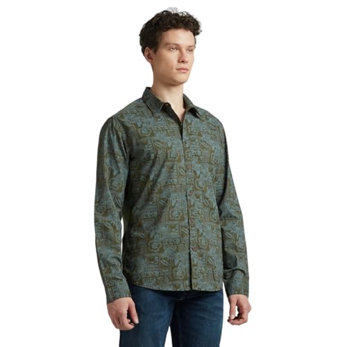 Image of Pepe Jeans Men's Casual Shirt | Trendy Printed Shirt for Men| Regular Fit | Full Sleeve | Available in Plus Size, Cotton