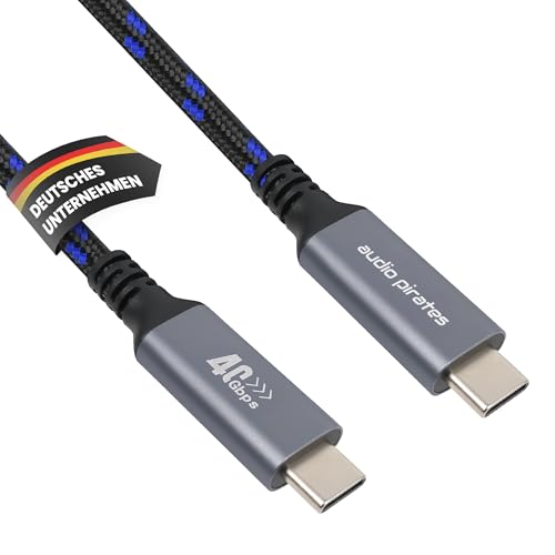 Audio Pirates ELENA 240W USB-C 4.0 Kabel Blau