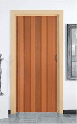 Porta a soffietto scorrevole PVC (plastica) con maniglia, altezza 204 cm, larghezza 82 cm, altezza 204 x 82 cm, doppia parete