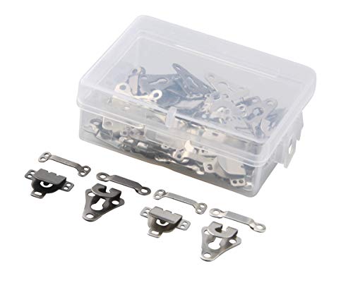 Allinone 1 Box Copper Sewing Hooks And Eyes Closure Fastener For Diy Craft Trousers Skirt Dress (18X13Mm/13X17Mm Silver & Gun Metal) #TOP8