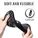 Litfun Women's Arch Support Flip Flops for Plantar Fasciitis Orthopedic Thong Sandals Comfortable Summer Beach Pool Slides, Black 39