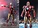 OVONNI 7 Inch MK6Ironman(1/10 Scale) Action Figure,Exquisite Painting Collectible Figure with Lots of Accessories