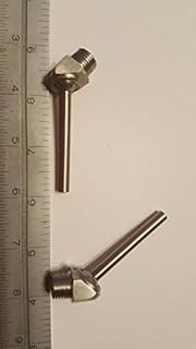 (pkg. of 5) 1/8 NPT X 50 mm Tube Length Stainless Steel Coolant Nozzle