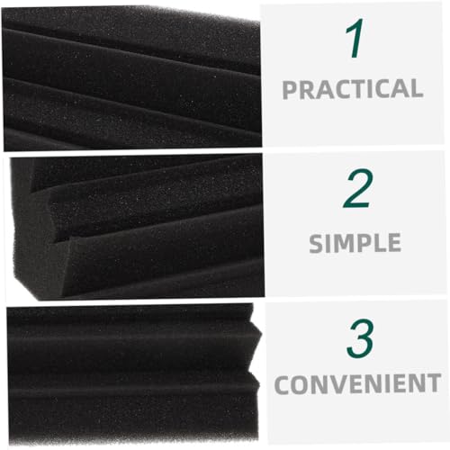 YARNOW 10pcs Paneles Trap de Graves para Aislamiento Acústico Espuma para Pared para Estudios, Teatros y Oficinas Reduce Ruido y Eco Fácil de Cortar y Dar Forma para Espacios de Grabación miniatura 3
