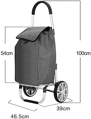 Einkaufstrolley Faltbarer Einkaufswagen Aluminium-Treppensteiger-Trolley, Tragbarer Zusammenklappbarer Einkaufswagen for… – Bild 5