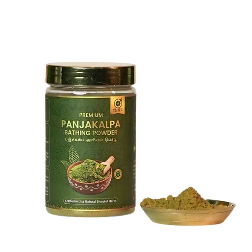 Panjakalpa Ayurvedic Bathing Powder (200 GM) | Suitable for All Skin Types | Natural Body Cleanser with Musk Turmeric, Black Myrobalan, White Mustard & Neem Seed | Balances Vata Pitta Kapha-image-6