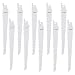 Produktbild 10tlg. Stichsägeblätter Set Säbelsägeblätter S644D T-Schaft Säbelsägeblatt Stichsägeblatt Reciprosägeblätter aus HSS/HCS/BIM Sägeblatt Zubehör Sägeblätter für Säbelsäge für Metall Holz