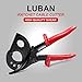 LUBAN Ratchet Cable Cutter, Heavy Duty Wire Cutter for Aluminum Copper Cable up to 400mm², Ratcheting Wire Cutting Hand Tool