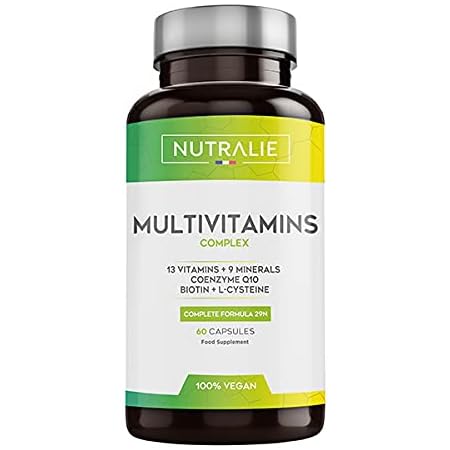 Multivitaminas Y Minerales Coenzima Q10 Complejo Multivitaminico Vegano 29 Nutrientes Con Vitaminas A B