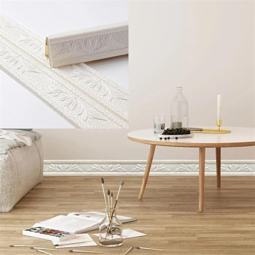 Rodapié de espuma autoadhesivo para cubrir imperfecciones en zócalos y paredes 5