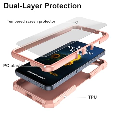 Funda TCL NxtPaper 5G resistente doble capa y parachoques de TPU 3