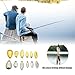 HSOKEW Metal Fishing Spinner Blade, 600PC Spinner Blades for Lure Making 6 Styles Iron Fishing Lures 2 Colors Fishing Attractor Spinner Blade Gold Silver Spinnerbait Blades Fishing Lures Accessories