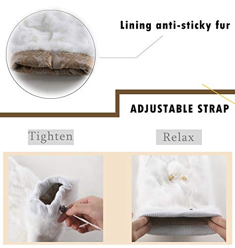 Image of Fur Story Fur Leg Warmers Real Fur Rabbit Winter Leggings Boot Toppers for Women