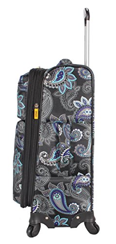 LUCAS Designer Luggage Expandable 28 Inch Softside Bag
