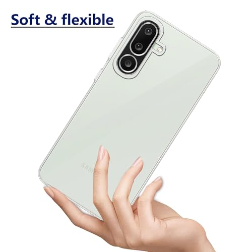 Image of Amazon Brand - Solimo for Samsung Galaxy M56 5G Premium Transparent Soft Silicon Crystal Clear Back Cover [Transparent]