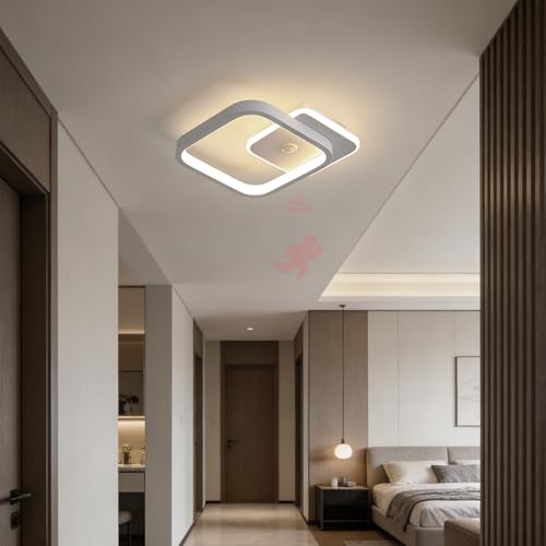 Lampe de plafond détecteur de mouvement 120° lumière neutre moderne