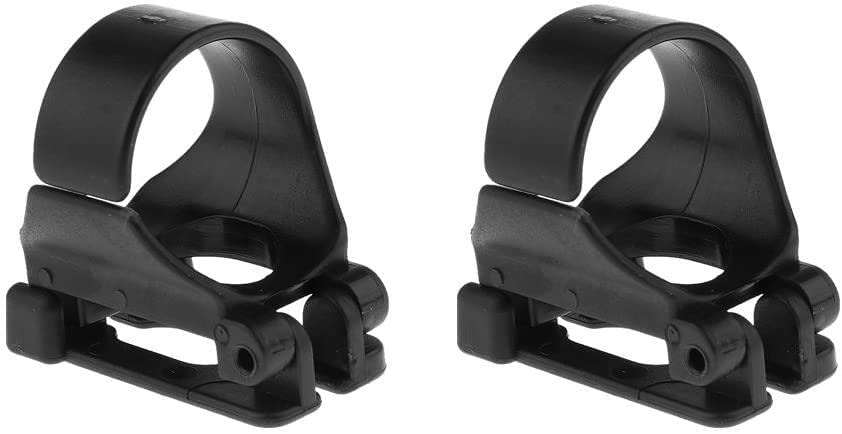 Generic2Pcs Black Snorkel Clip Keeper Retainer, Quick Release, Sturdy & Durable, 25mm Inner Diameter, Unisex, Modern Style