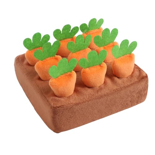 Alfombra De Olfateo para Perros - Juguete Interactivo De Alimentación con Zanahorias - Tapete De Forrajeo,para Ejercicio Mental Reducción De Aburrimiento Entrenamiento En Jaula Y Tiempo A