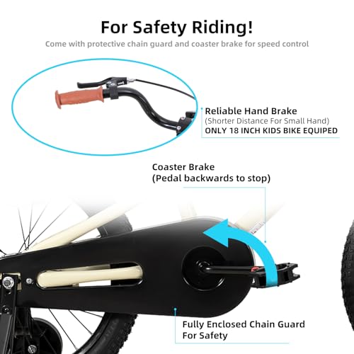 Image of JOYSTAR Kids Bike for Ages 2-12 Years Old Boys Girls, 12-20 Inch BMX Style Kid's Bikes with Training Wheels, Children Bicycle for Kids and Toddler, Multiple Colors