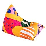 Jaxx Twist Outdoor Bean Bag Chair, Zuri Multicolor Pattern