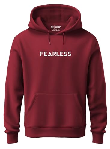 Image of XENOVAURBAN Hoodie for Men /Women | Unisex fit Cotton Fleece Hooded Sweatshirt - FEARL1