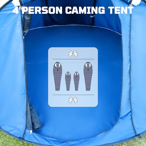 Treefox Carpa de Camping Pop-up para 2-4 Personas Fácil de Montar miniatura 4