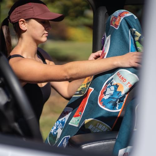 Image of Sprints Athletic Running Towel, Full-Sized, Car Seat Cover - Performance Microfiber (National Parks)