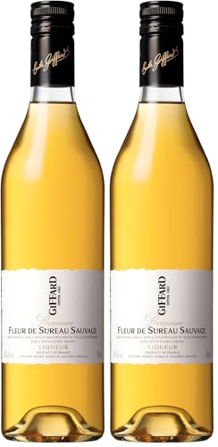 Giffard - Liqueur Fleur de Sureau Sauvage - Recette Française - Elégante et Puissante - 70 cl (Lot de 2)