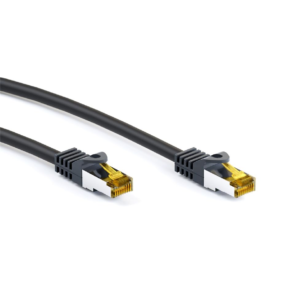 Goobay CAT 7–0200 RJ45 S/FTP PIMF 2 M BLACK Ethernet Patch Cable