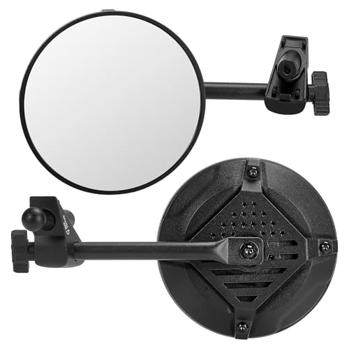 JOYTUTUS Doors off Mirrors Compatible with 2018-2023 Wrangler JL & 2020-2023 Gladiator JT Off-Road Rearview 6 Inch Mirror with Ball Adapter Broad Vision No Shaking US Flag Pattern