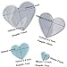 4Set Love Heart Shape Epoxy Mold - Size 18cm, 15cm, 10cm, 5.2cm DIY Resin Casting Silicone Mold (Not Deep Heart)