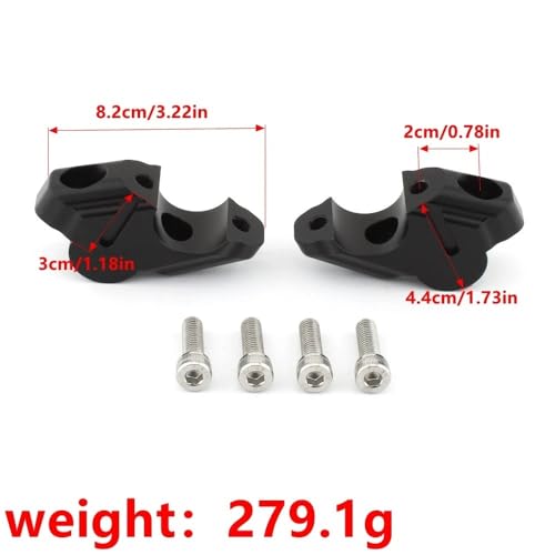 Adaptador extension abrazadera manillar eleva y desplaza para control total Tenere 700 7