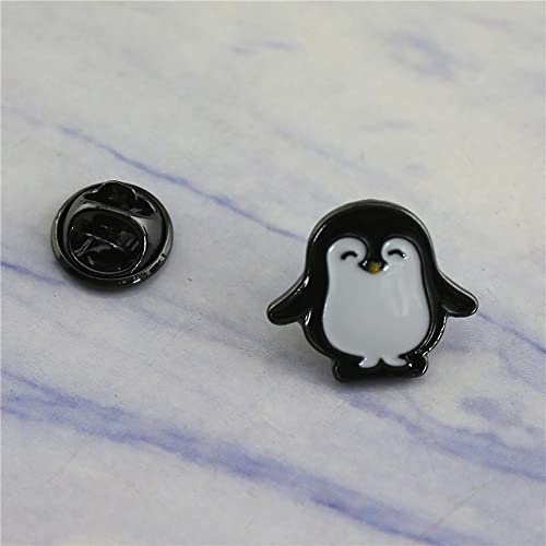 Image of Cute Penguin Lapel Shawl Brooch Pin Enamel Animal Cartoon Pins Backpacks Badge Jackets Hats Dress Sweater Anti-light Brooches Pins Fashion Jewelry Gifts for Women Girls Accessories