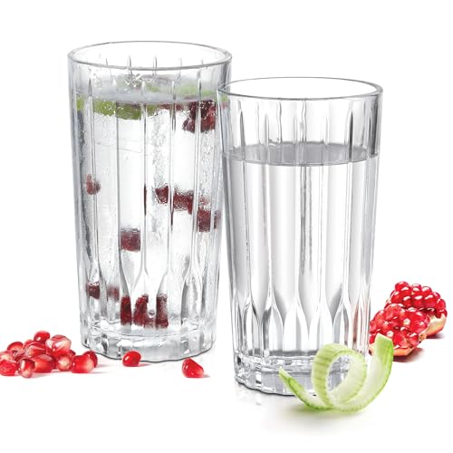 Image of Treo by Milton Linea Glass Tumbler I Premium Glass Set of 6 for Water, Cold Drink I Perfect for Home, Restaurants and Parties. 290 ml