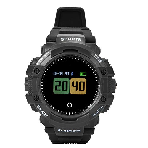 Preisvergleich Produktbild Kafuty Sportuhr wasserdicht Bluetooth-Farbbildschirm Smart Watch 8266 Chip Unterstützung Herzfrequenz / Schritt ABS-Material(Schwarz)