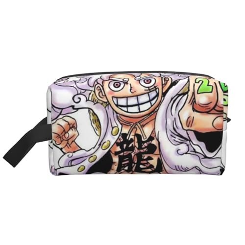 ワンピース ルフィ 化粧ポーチ トイレタリーバッグ トラベルバッグ 軽量 ミニポーチ おしゃれで かわいい 化粧品収納袋 人気 アニメ ユニセックス 男女兼用