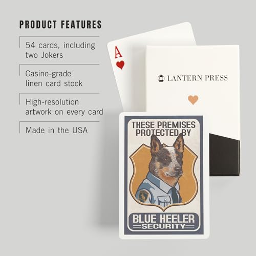 Baraja Póker Blue Heeler Security 52 Cartas miniatura 3