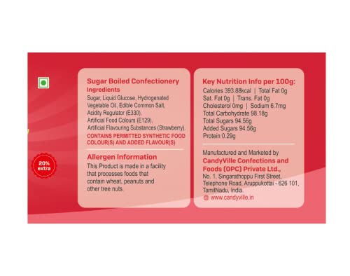 Image of CandyVille FrootFab Jars Combo Pack (1.2KG) | Each of Strawberry, Blueberry and Pineapple Candy Jars | Fruit Flavoured Candy