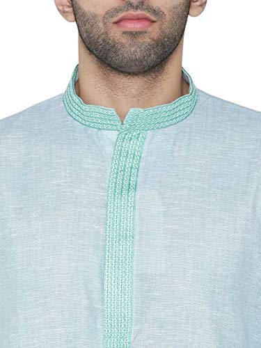 Image of Manthan Cotton Solid Kurta for Men